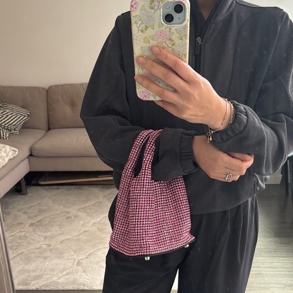 Pink Rhinestone Women's Bag - Picture 6 of 11